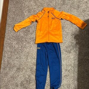 Under Armour Bright Orange and Royal Blue Set